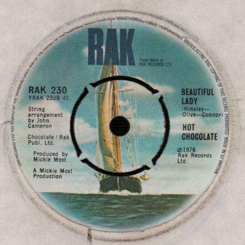 Don't Stop It Now/ Beautiful Lady-RAK-7" Vinyl-VG/VG