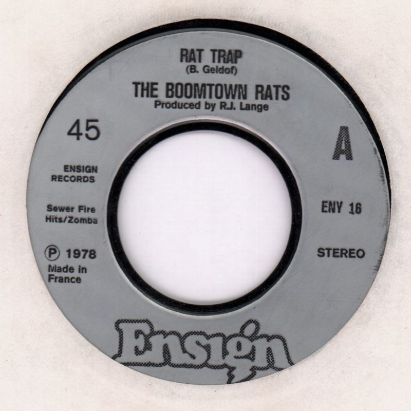 Rat Trap/ So Strange-Ensign-7" Vinyl