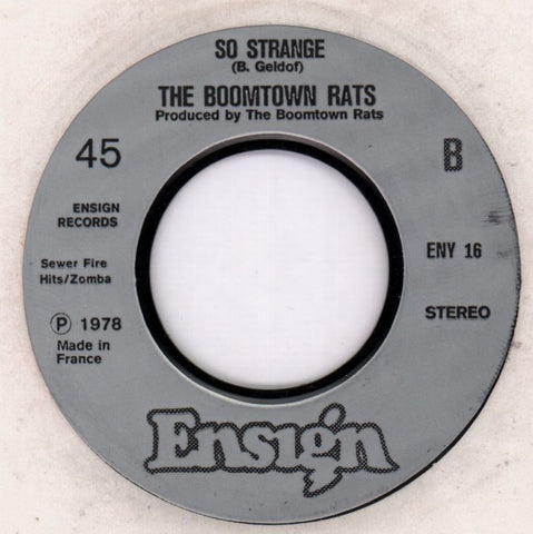 Rat Trap/ So Strange-Ensign-7" Vinyl-VG/VG