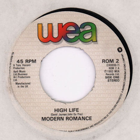 High Life/ You Just Can't Kill The Beat-Wea-7" Vinyl