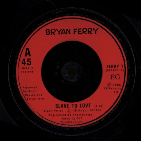 Slave To Love-EG-7" Vinyl P/S-VG/Ex