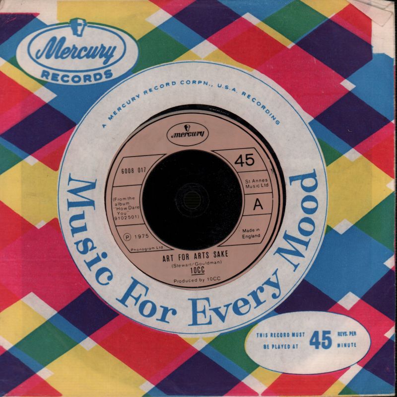 Art For Arts Sake-Mercury-7" Vinyl