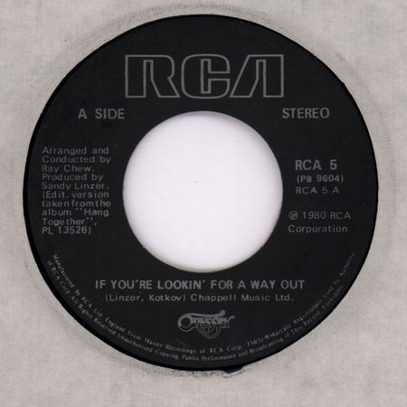 If You're Lookin For A Way Out/ Never Had It-RCA-7" Vinyl