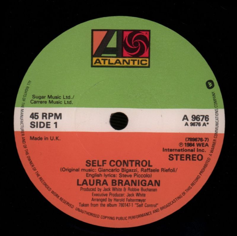 Self Control-Atlantic-7" Vinyl P/S-VG+/VG+