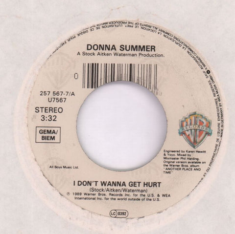 I Don't Wanna Get Hurt-Warner-7" Vinyl
