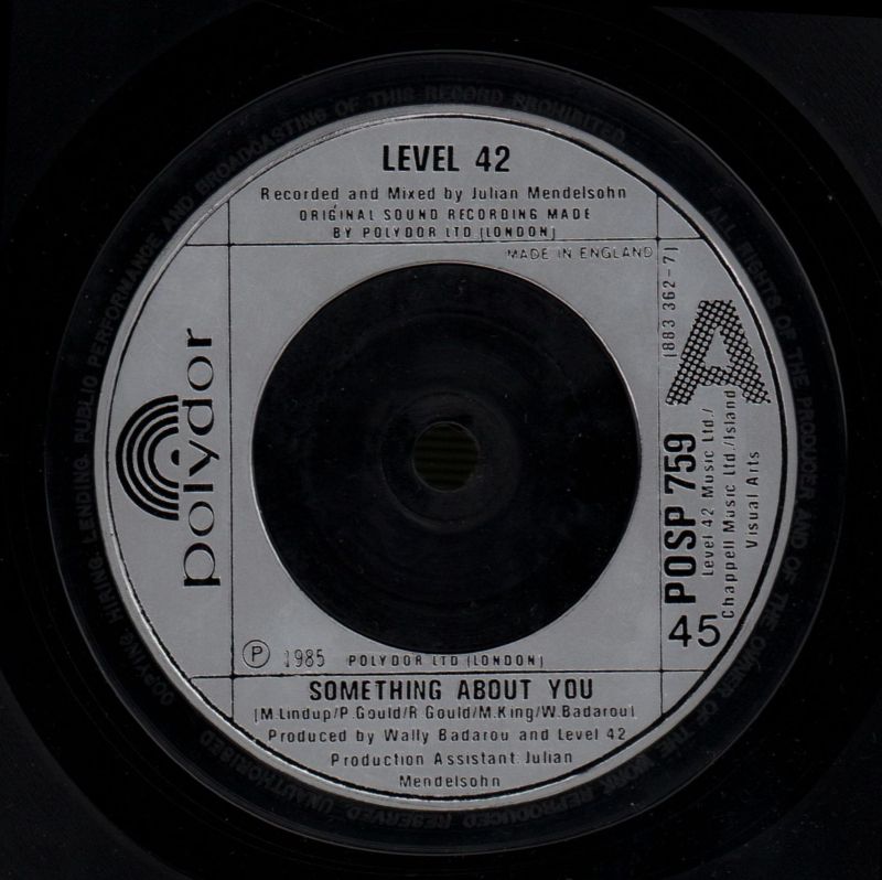 Something About You-Polydor-7" Vinyl P/S-VG/VG