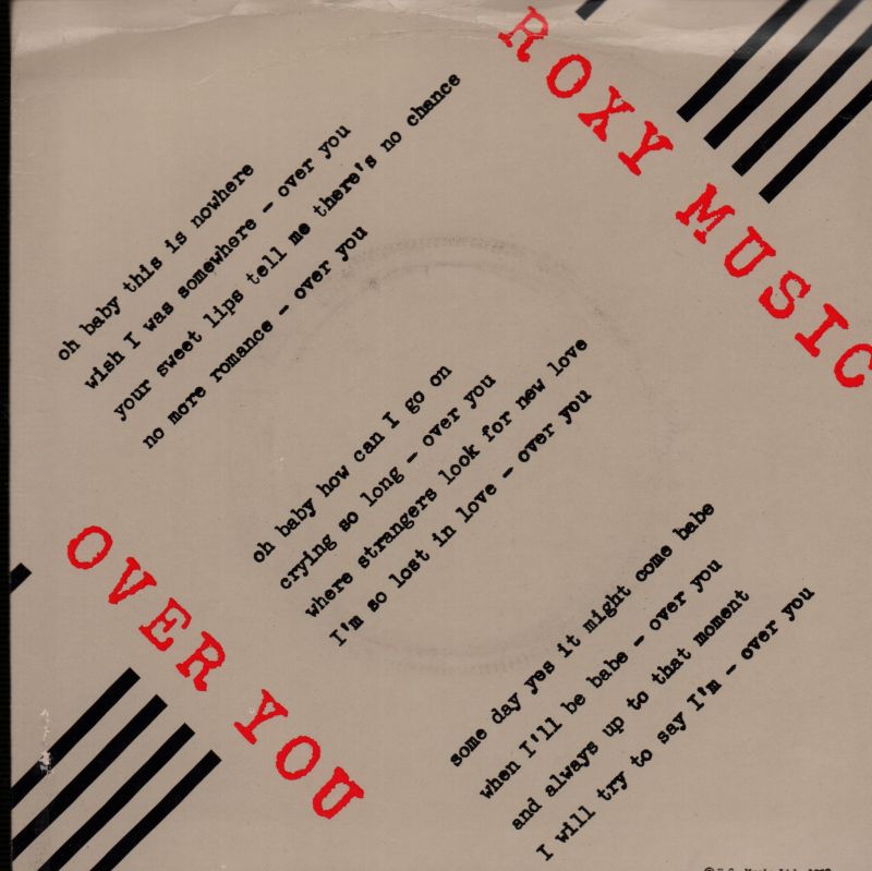 Over You-Polydor-7" Vinyl P/S