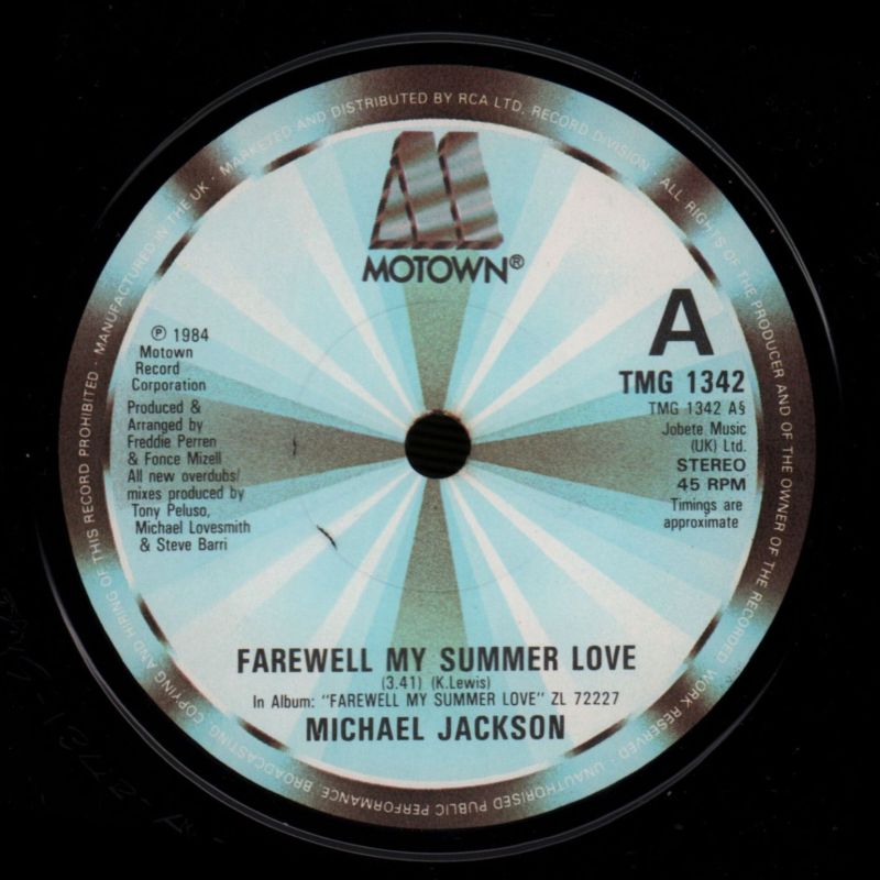 Farewell My Summer Love-Motown-7" Vinyl P/S-VG/Ex