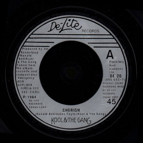 Cherish-Delite-7" Vinyl P/S-VG/Ex
