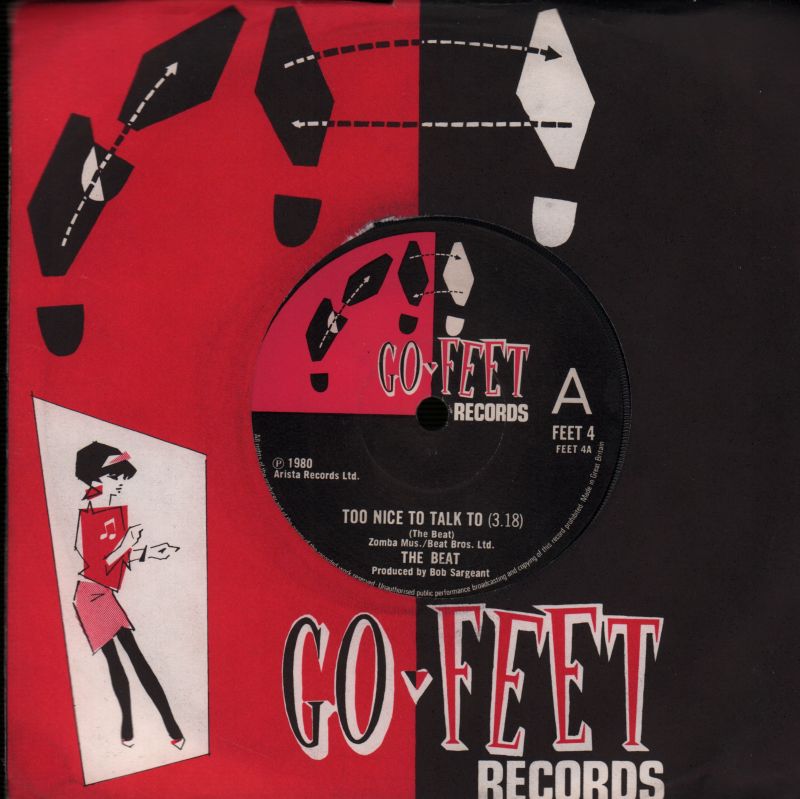 Too Nice To Talk To/ Psychedelic Rockers-Go Feet-7" Vinyl