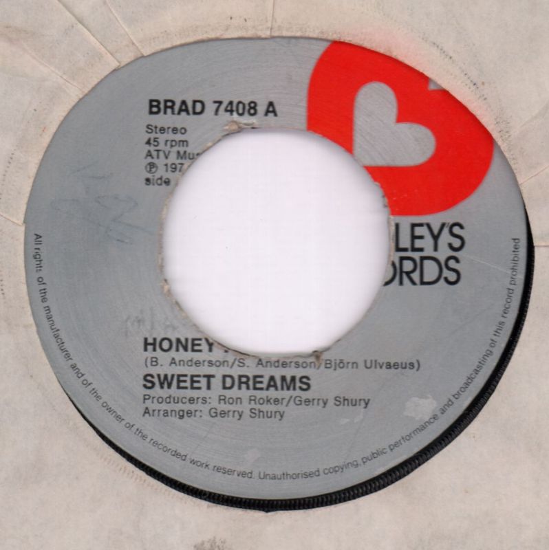 Honey Honey/ I Surrender-Bradleys-7" Vinyl