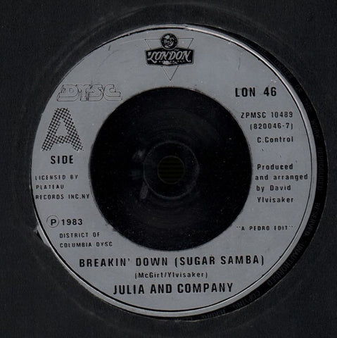 Breakin' Down-London-7" Vinyl
