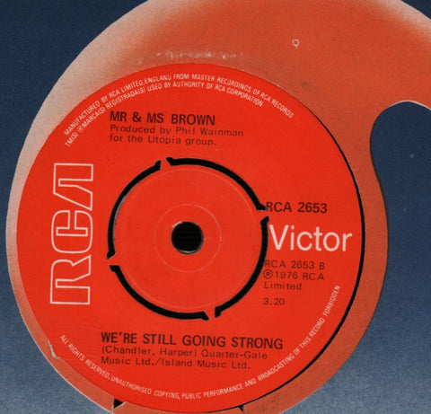 Love On The Menu/ We'll Still Going Strong-RCA-7" Vinyl-VG/VG
