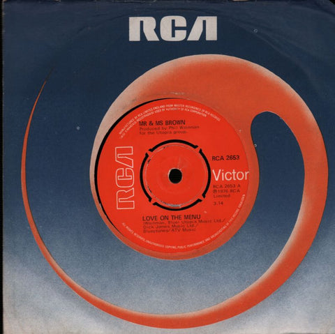 Love On The Menu/ We'll Still Going Strong-RCA-7" Vinyl