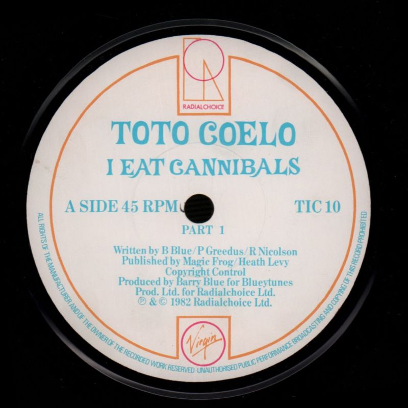 I Eat Cannibals-Virgin-7" Vinyl P/S-VG/VG