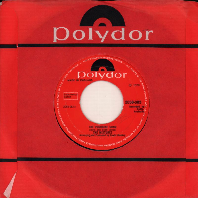 The Pushbike Song/ Who Loves Ya-Polydor-7" Vinyl