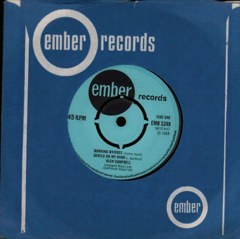 Burning Bridges/ By The Time-Ember-7" Vinyl