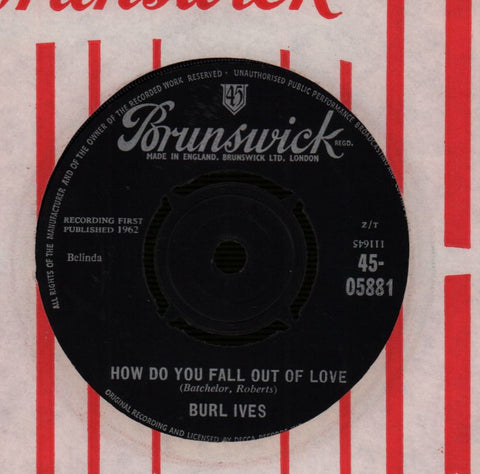 How Do You Fall Out Of Love/ Mary Ann Regrets-Brunswick-7" Vinyl-VG/VG+