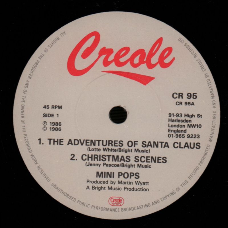 Songs For Christmas-Creole-7" Vinyl P/S-VG/VG