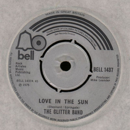 Love In The Sun/ I Can Hear Music-Bell-7" Vinyl
