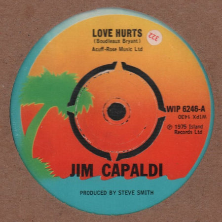 Love Hurts/ Sugar Honey-Island-7" Vinyl