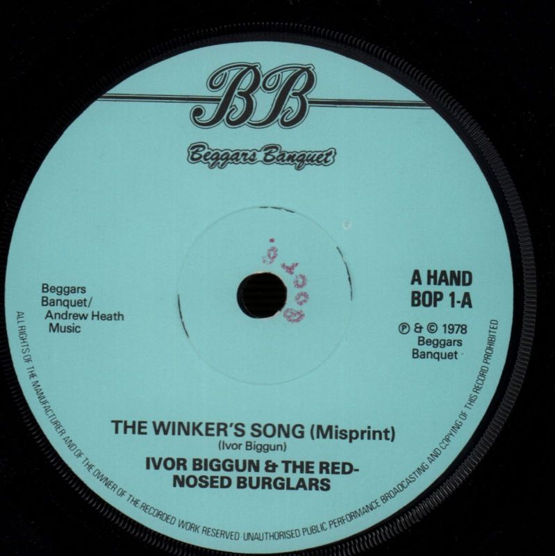 The Winkers Song-Beggars Banquet-7" Vinyl P/S-VG/VG
