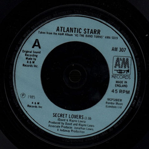 Secret Lovers-A&M-7" Vinyl P/S-VG/VG