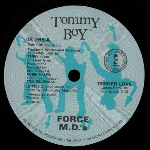 Tender Love-Island/ Tommy Boy-7" Vinyl P/S-VG/VG