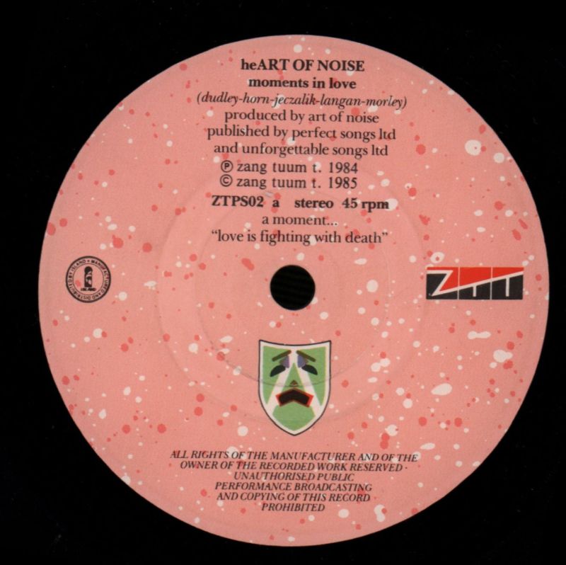 Moments In Love-ZTT-7" Vinyl P/S-VG/VG