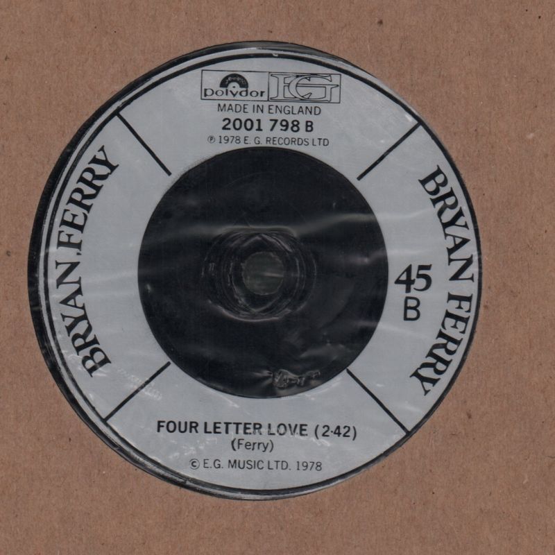 Sign Of The Times/ Four Letter Love-Polydor-7" Vinyl-VG/VG