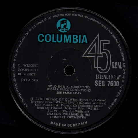 Great Film Themes EP-Columbia-7" Vinyl P/S-VG/VG