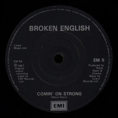 Comin On Strong-EMI-7" Vinyl P/S-VG+/VG+