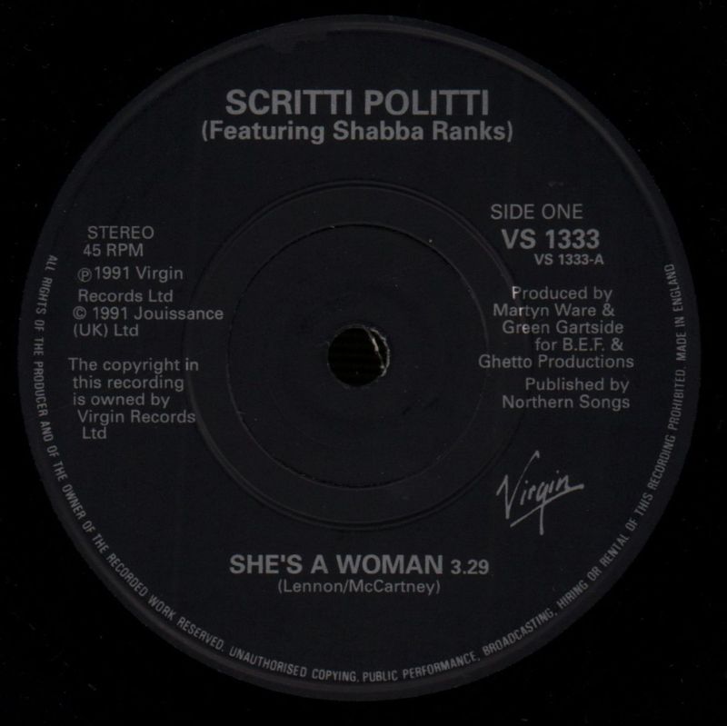 Shabba-Virgin-7" Vinyl P/S-VG+/Ex