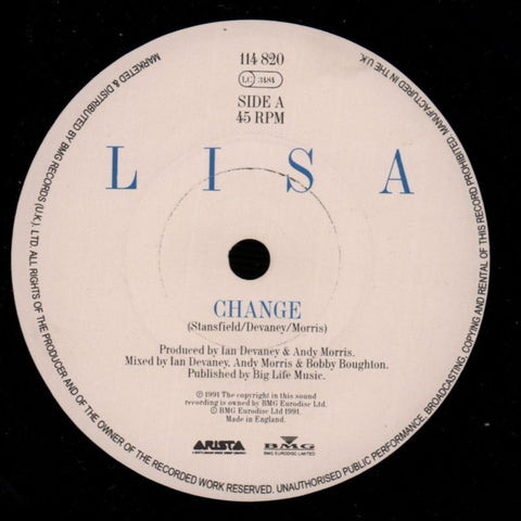 Change-Arista-7" Vinyl P/S-VG/Ex