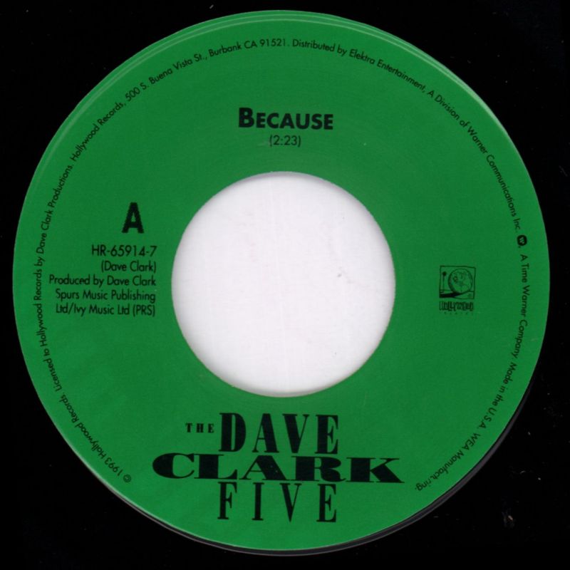 Because-Hollywood-7" Vinyl P/S-Ex/Ex
