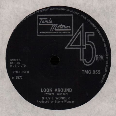 You Are The Sunshine/ Look Around-Tamla Motown-7" Vinyl-VG/VG