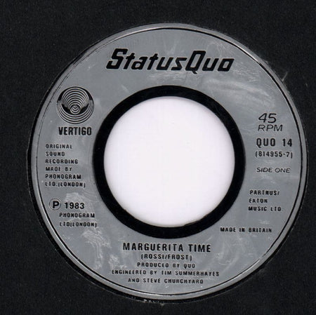 Marguerita Time/ Resurrection-Vertigo-7" Vinyl