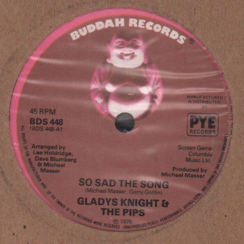 So Sad The Song-Buddah-7" Vinyl