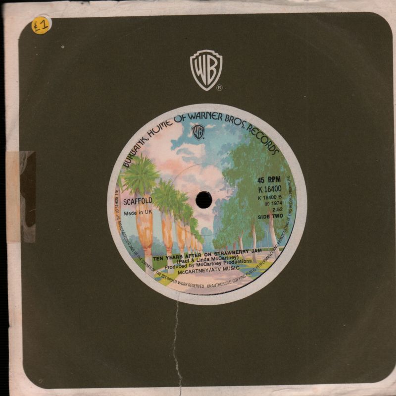 Liverpool Lou/ Ten Years After-Warner-7" Vinyl-VG/Ex