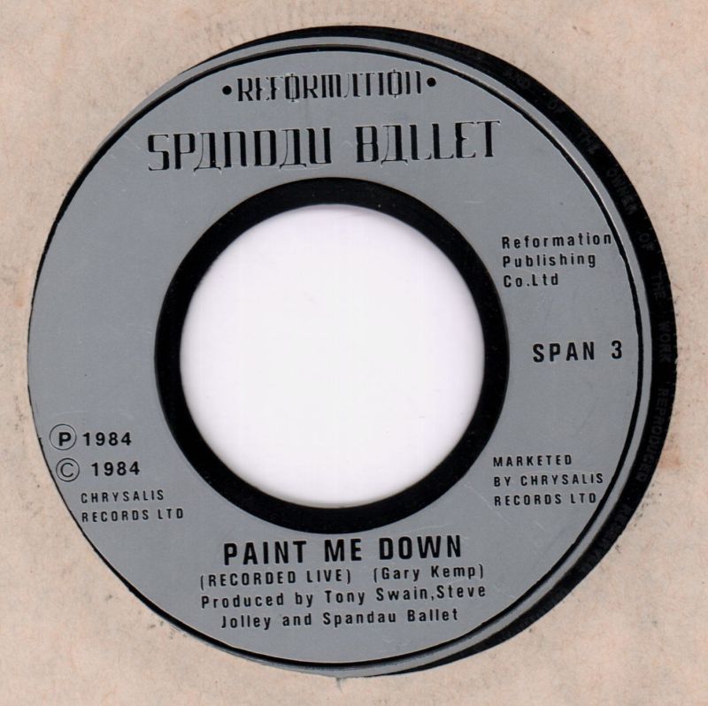 Only When You Leave/ Paint Me Down-Chrysalis-7" Vinyl-VG/Ex