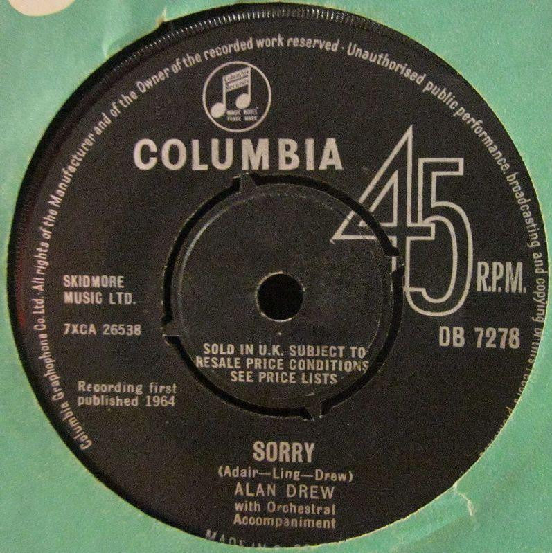 Alan Drew-Sorry-Columbia-7" Vinyl