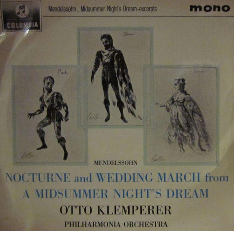 Mendelssohn-Excerpts From Midsummer Nights Dream-Columbia-7" Vinyl