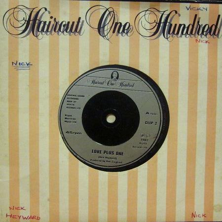Haircut One Hundred-Love Plus One-Arista-7" Vinyl