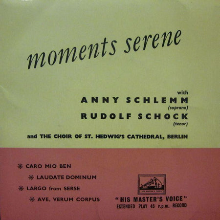 The Choir of St Hedwig's Cathedral-Moments Serene-Top Rank-7" Vinyl