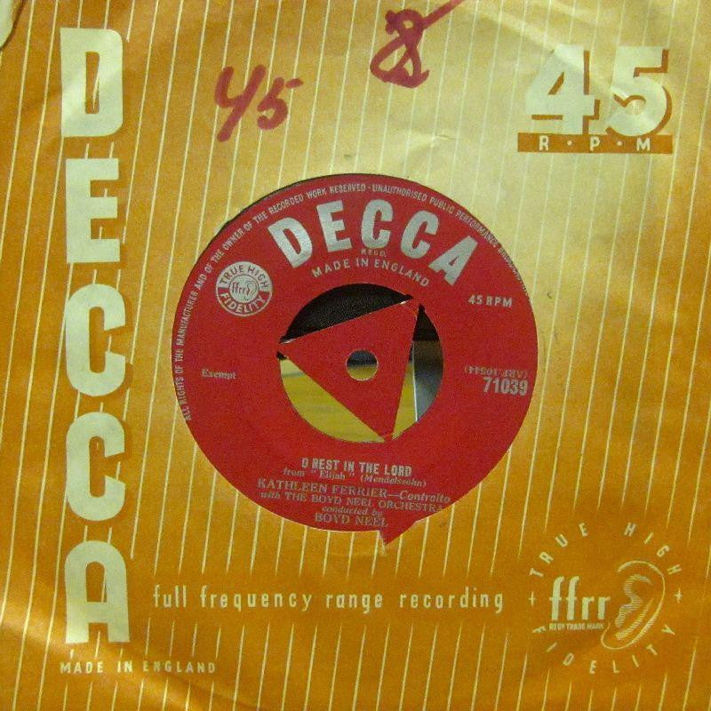 Kathleen Ferrier-O Rest In The Lord-Decca-7" Vinyl