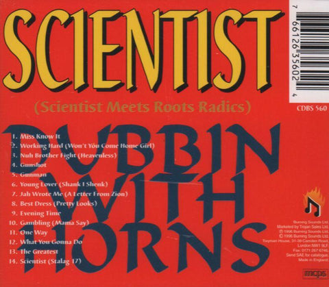 Dubbin With Horns-Burning Sounds-CD Album-New