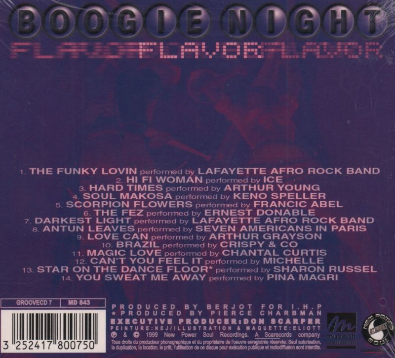 Boogie Night Flavor-Groove Vibrations-CD Album-New & Sealed