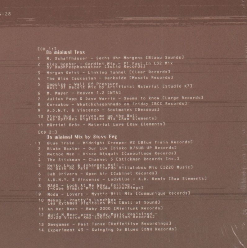 Da Minimal Funk 2-Raw Elements-2CD Album-New & Sealed