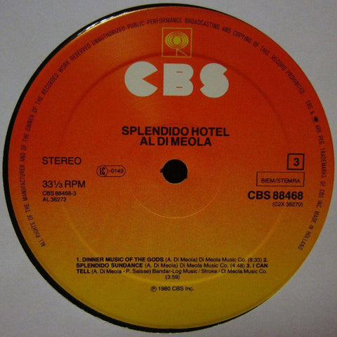 Al Di Meola-Splendido Hotel-CBS-Vinyl LP