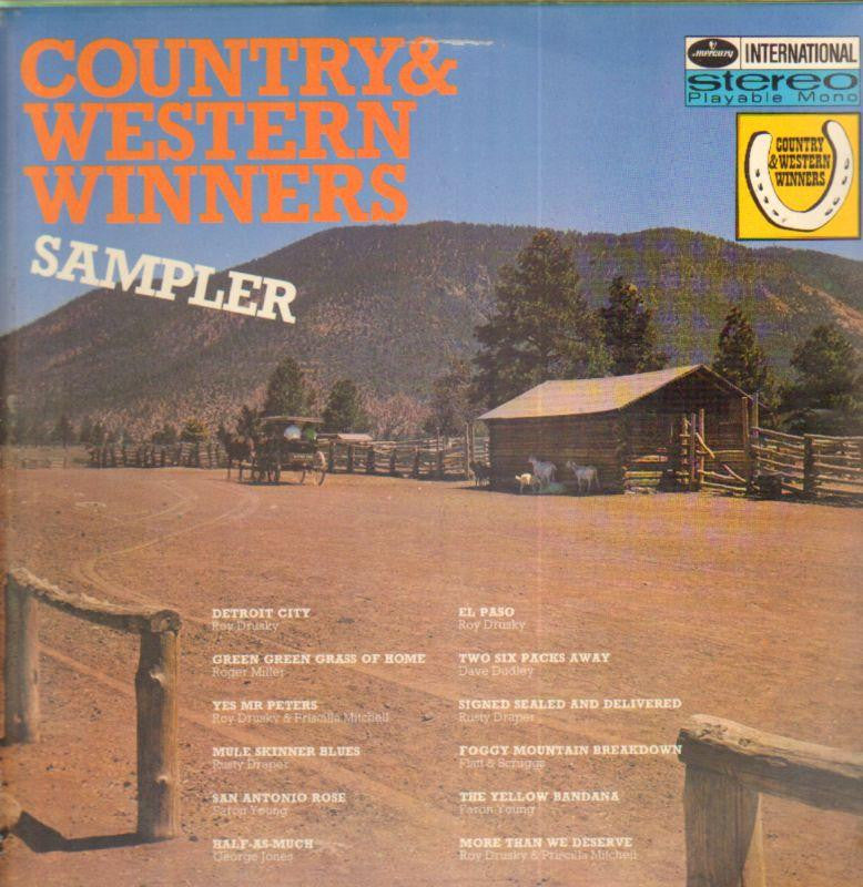 Various Country-Country & Western Winners Sampler-Mercury-2x12" Vinyl LP Gatefold